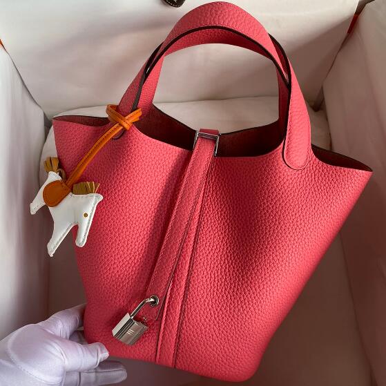 【エルメス HERMES】ピコタンロック18 PM クローズアザレ シルバー金具 (100%マシン)